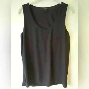 Ann Taylor Womens Dark Blue Lined Tank Top Sleeveless Blouse Size Small
